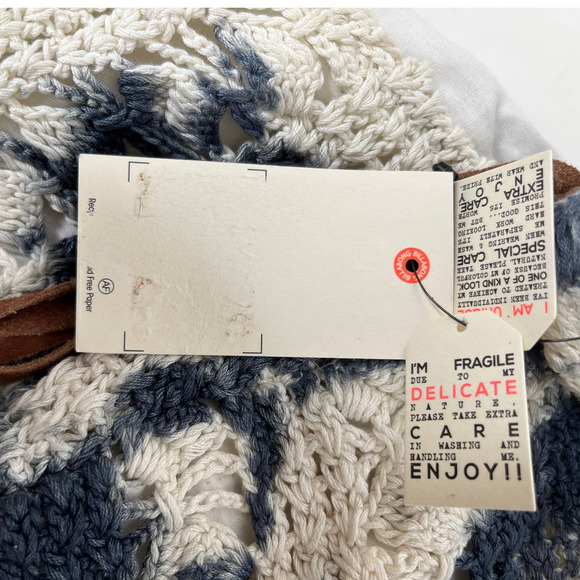 NWT Billabong Hippie Dream Catcher Tie Dye Crocheted Beach Boho Purse Tote Bag - Picture 7 of 9